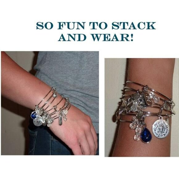 Stainless Steel Paw Print Charm Bracelet Adjustable Wire Bangle Jewelry Gift - Picture 3 of 6